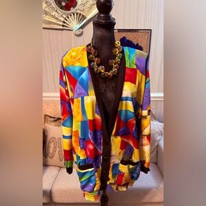 Colorful Geometric Women's Jacket